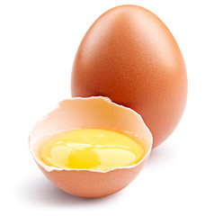 Egg isolated on white