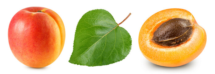 Apricot isolated Clipping Path