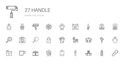 handle icons set