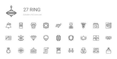 ring icons set