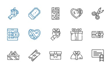 coupon icons set