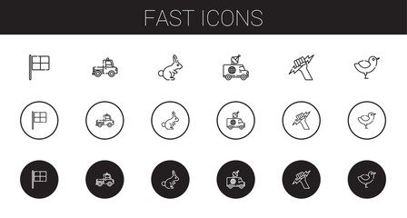 fast icons set