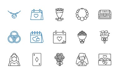 diamond icons set