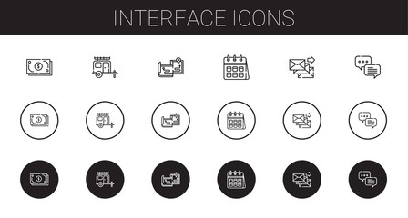 interface icons set