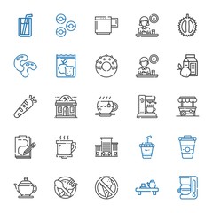 coffee icons set