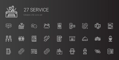 service icons set