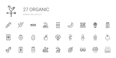 Fototapeta na wymiar organic icons set