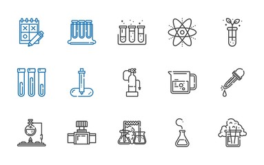 chemical icons set