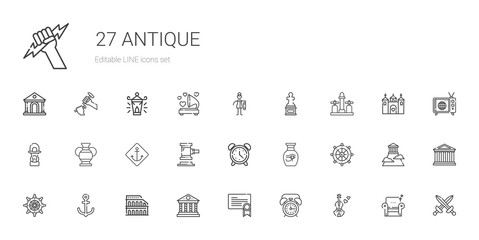 antique icons set