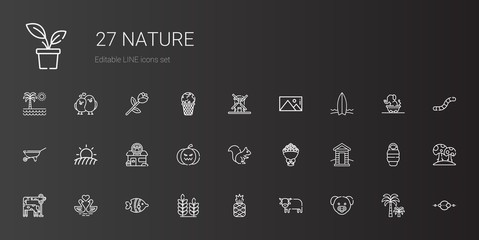 nature icons set