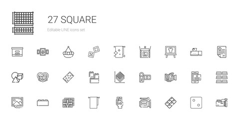 square icons set