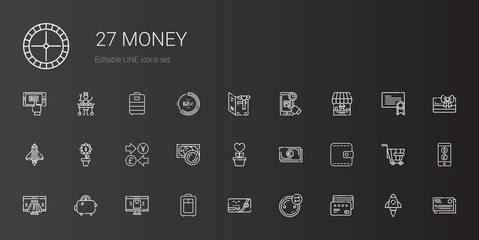 money icons set