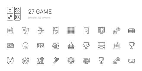 game icons set