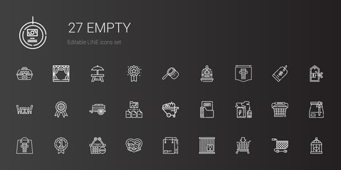empty icons set