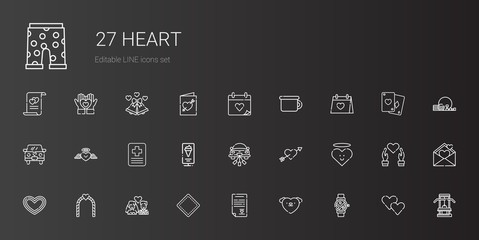 heart icons set