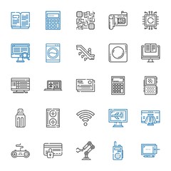 electronic icons set