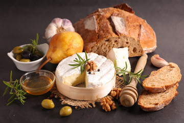 cheese and bread composition