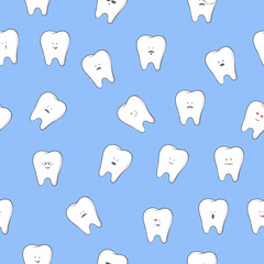 teeth vector seamless