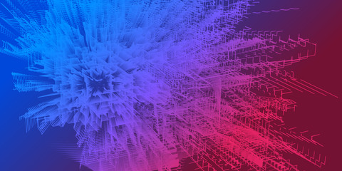 Abstract color background with lines net. Abstract Fluid creative. Geometric design, liquids, shapes. Vector illustration.