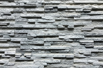 Grey Stone wall with a beautiful pattern texture