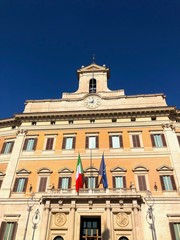 Fototapeta na wymiar Montecitorio; camera dei Deputati, Roma, Italia