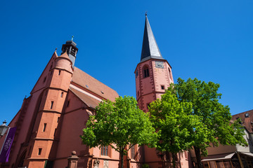Die Stadtkirche von Michelstadt im Odenwald