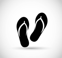Flip flops vector icon 