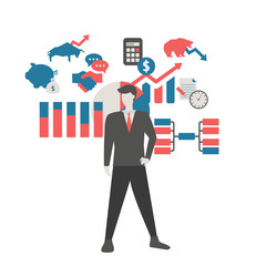 Stock market concept