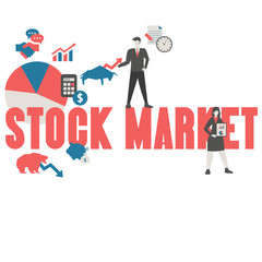Stock market concept