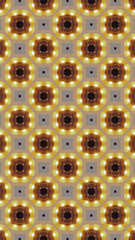 Ornate geometric pattern and abstract colored background