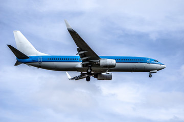 Boeing 737 Seitenprofil bei der Landung