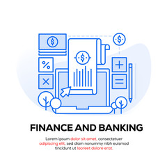 FINANCE AND BANKING BANNER CONCEPT