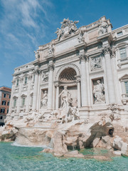 Fototapeta na wymiar Trevi Fountain in Rome, italy