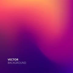 Abstract blurred gradient mesh color background. Smooth soft vector color blend gradient trendy purple background
