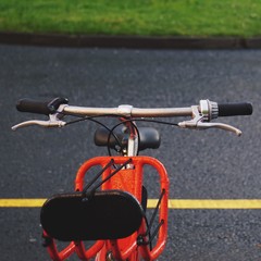 Naklejka na ściany i meble bicycle in the street