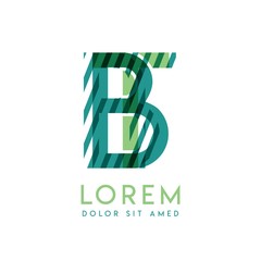 TB luxury logo design with green and dark green color that can be used for creative business and advertising. BT logo is filled with bubbles and dots, can be used for all areas of the company.
