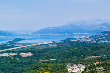 Fototapeta na wymiar Tivat Airport, Montenegro