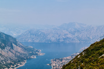 View of Bay of Kotor. Montenegro