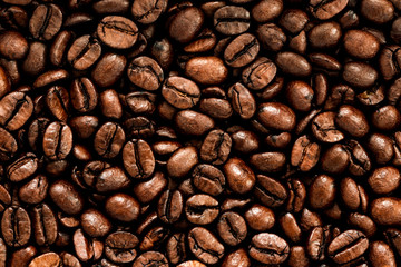Coffee beans background.