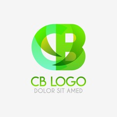 The CB logo with striking colors and gradations, modern and simple for industrial, retail, business, corporate. this BC logo made for online and offline media both web, mobile, logo, brochure, flayer.