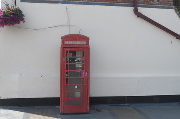 Obraz premium red phone booth