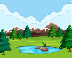 Obraz premium A nature view landscape