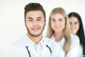 close-up, a group of medical doctors standing together