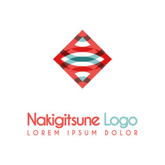 pink and blue flower logos with geometric shapes. for the celebration of religion and architecture of the Middle East. suitable for corporate, business and development interiors