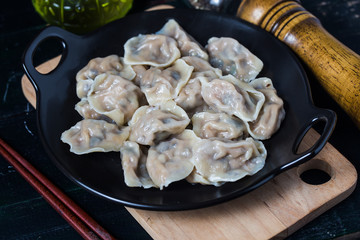 Boiled Dumplings on plate