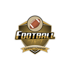 American Football sport vector icon.