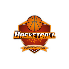 Basketball sport vector icon.