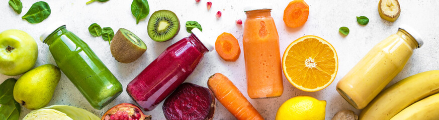 Smoothies and ingredients