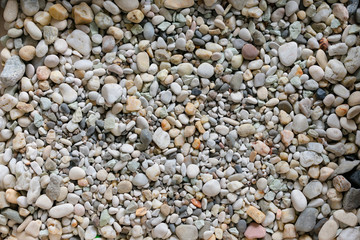 Sea pebbles background.