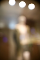 Bokeh in the mall as an abstract background